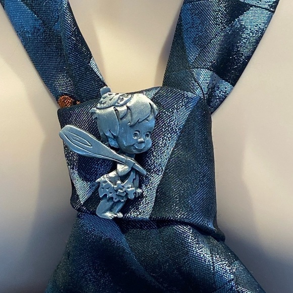 Vintage The Flintstones Bamm-Bamm Pewter Lapel Hat Pin Unisex - Picture 8 of 10